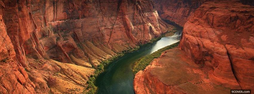 Photo the grand canyon nature Facebook Cover for Free