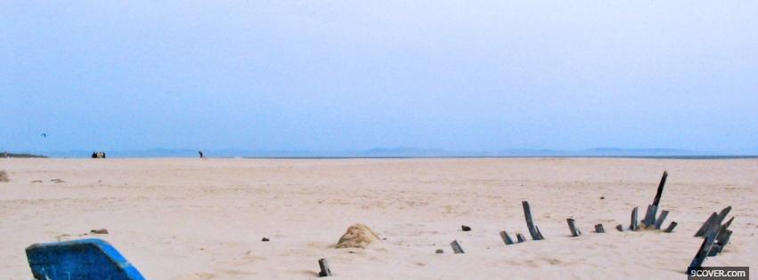 Photo sand nature Facebook Cover for Free