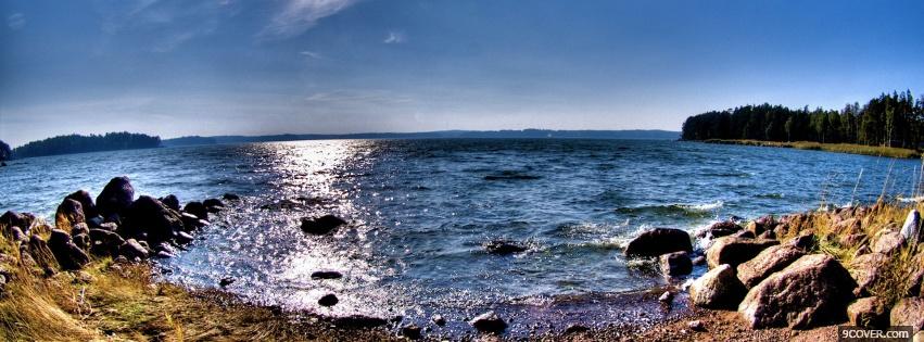 Photo wide waters nature Facebook Cover for Free