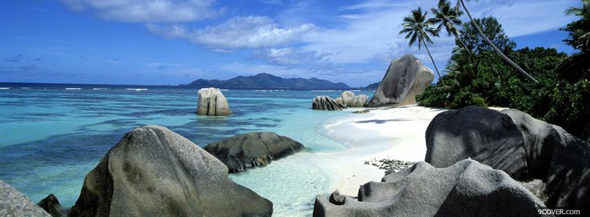 Photo seychelles island nature Facebook Cover for Free