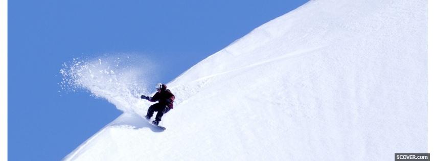 Photo winter snowboard nature Facebook Cover for Free
