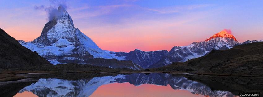 Photo swiss alps nature Facebook Cover for Free