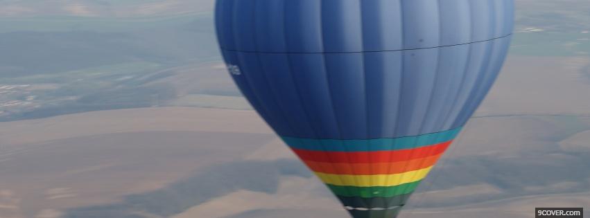 Photo parachite view nature Facebook Cover for Free