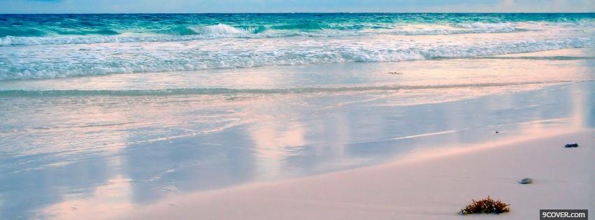 Photo peaceful beach nature Facebook Cover for Free