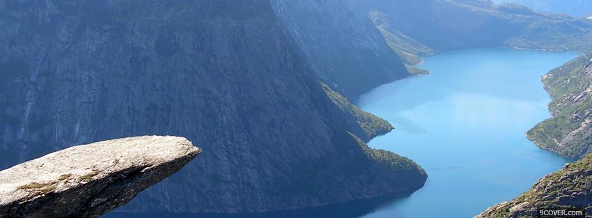 Photo troltunga norway cliff nature Facebook Cover for Free