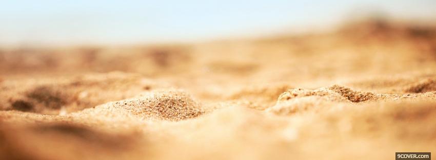 Photo sand landscape nature Facebook Cover for Free