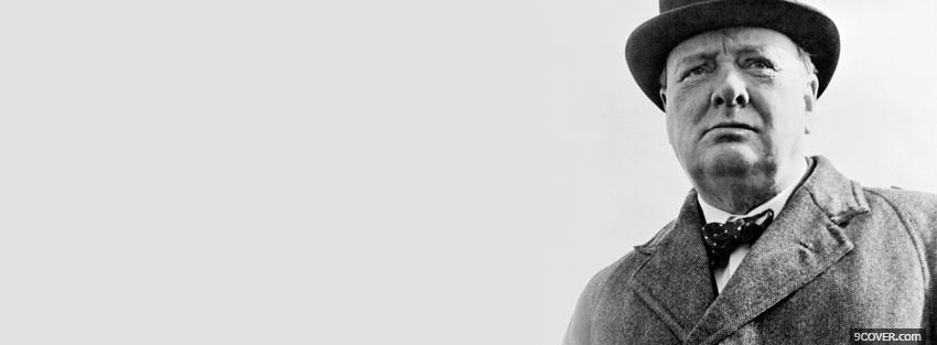 Photo winston churchill Facebook Cover for Free
