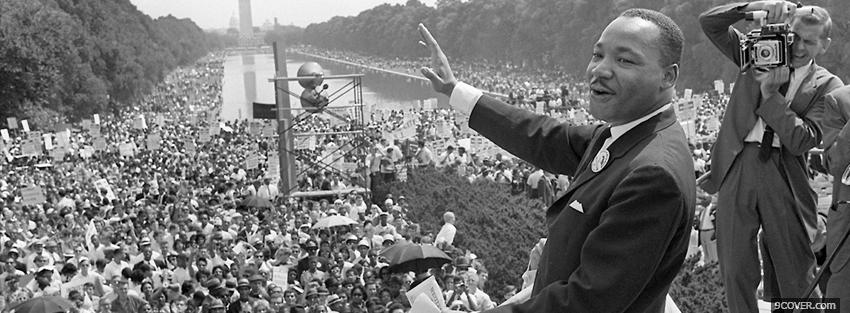 Photo dr martin luther king jr Facebook Cover for Free