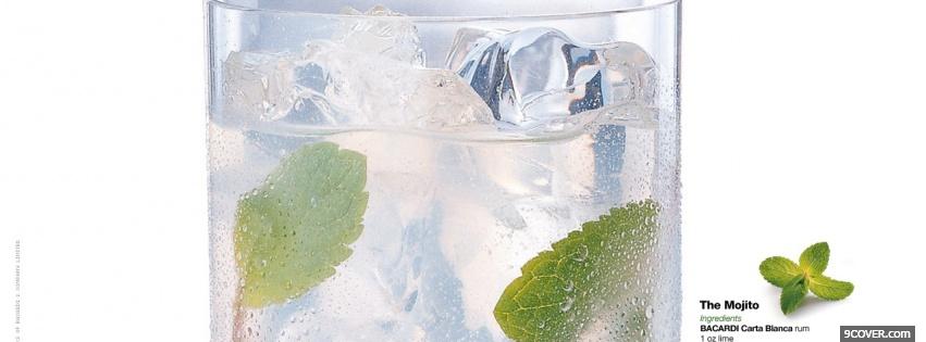 Photo the mojito alcohol Facebook Cover for Free