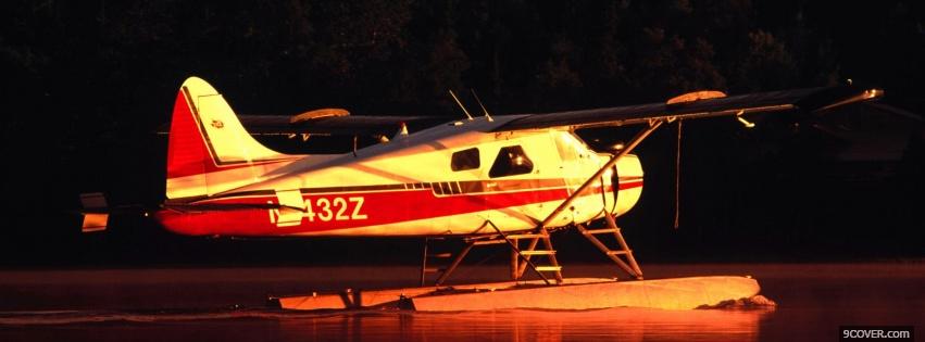 Photo float airplane Facebook Cover for Free