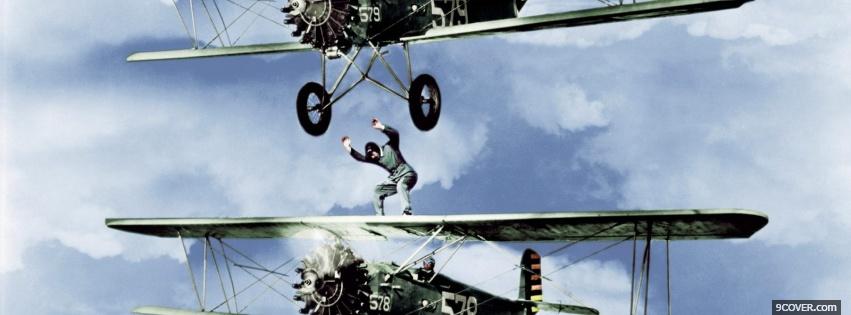 Photo double airplane Facebook Cover for Free