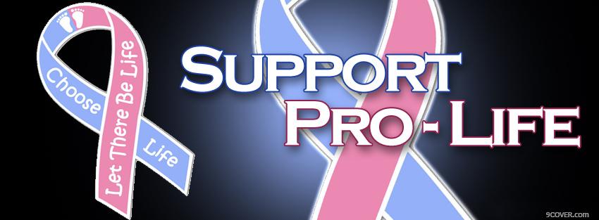 Photo support pro life Facebook Cover for Free