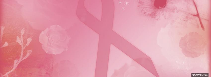 Photo pink breast cancer awareness Facebook Cover for Free