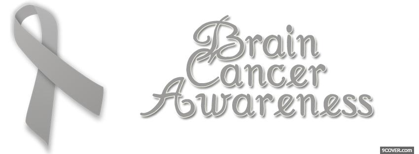 Photo brain cancer awareness Facebook Cover for Free