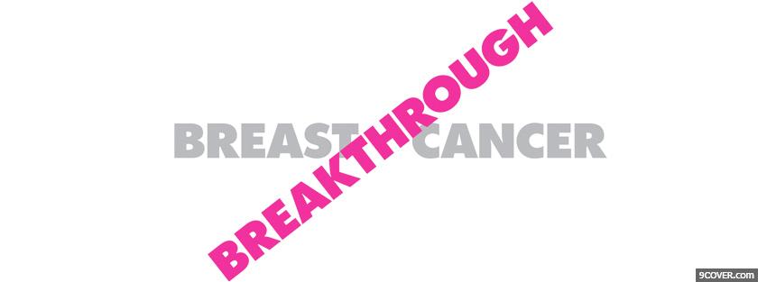 Photo breast cancer awareness Facebook Cover for Free