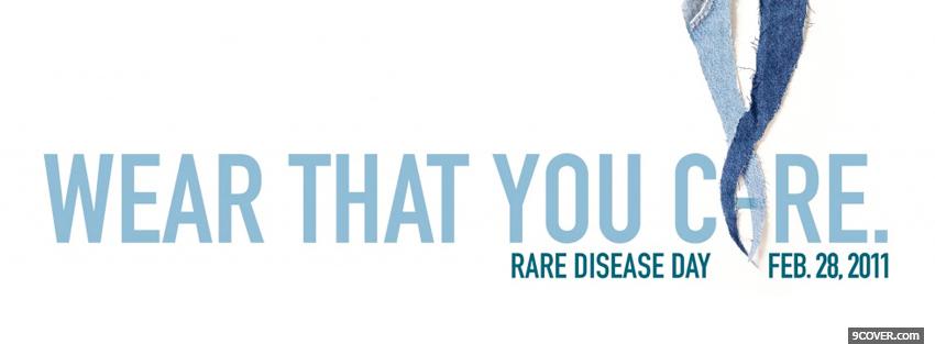 Photo rare disease day Facebook Cover for Free