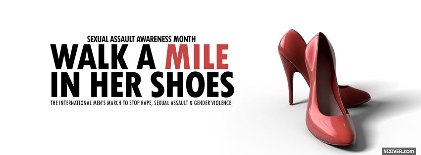 Photo sexual assault awareness Facebook Cover for Free