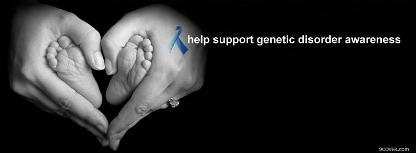 Photo genetic disorder awareness Facebook Cover for Free