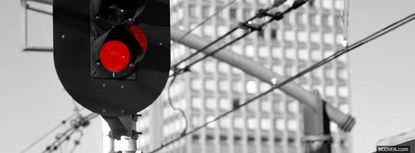 Photo red light Facebook Cover for Free