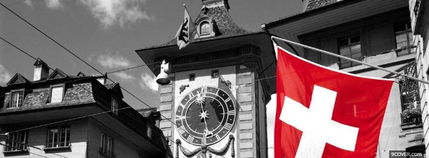 Photo swiss flag Facebook Cover for Free