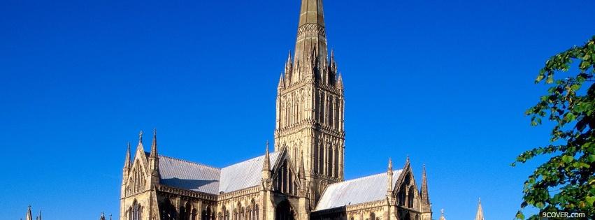 Photo salisbury cathedral castle Facebook Cover for Free