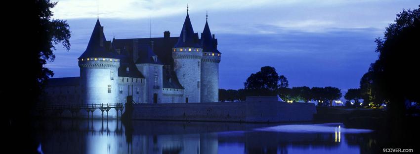 Photo sully sur loire castle Facebook Cover for Free