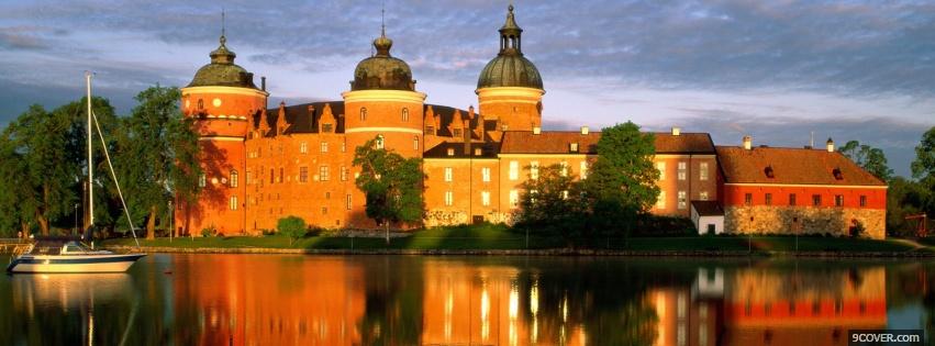 Photo castle in sweden Facebook Cover for Free