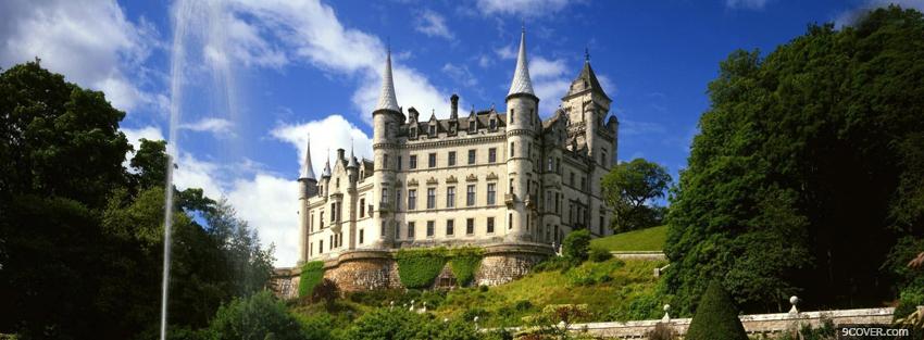 Photo dunrobin castle Facebook Cover for Free