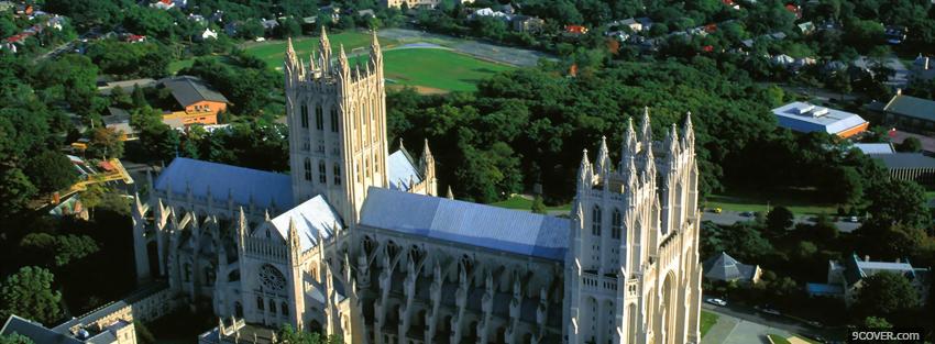 Photo washington national cathedral castle Facebook Cover for Free