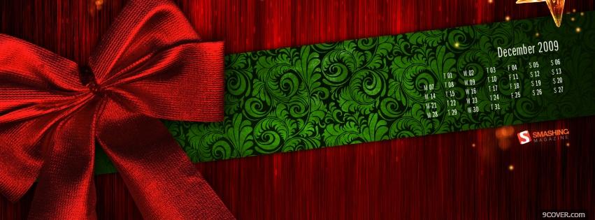 Photo christmas wrapping Facebook Cover for Free