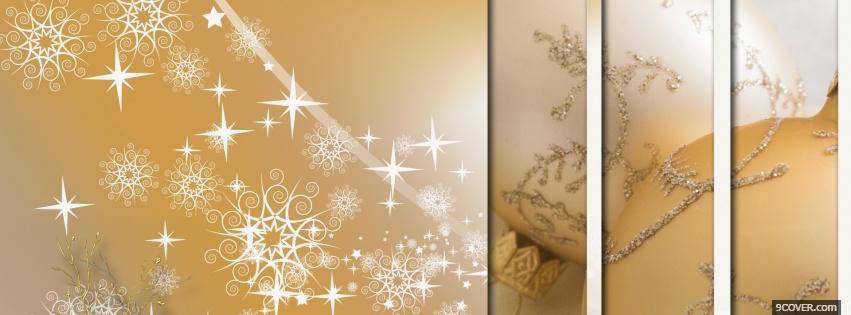 Photo sparkles and christmas Facebook Cover for Free