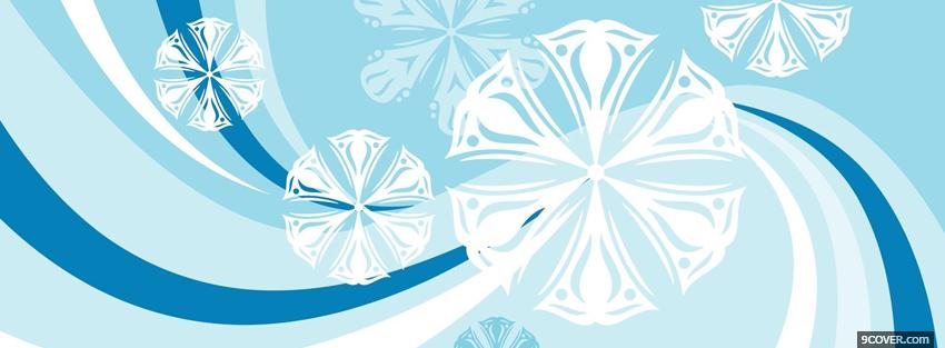 Photo baby blue winter christmas Facebook Cover for Free