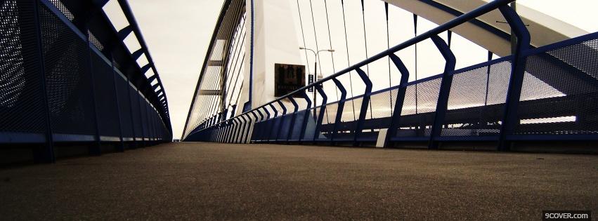 Photo bratislava bridge Facebook Cover for Free