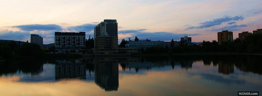 Photo bratislava city view Facebook Cover for Free