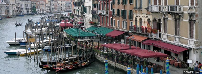 Photo city venice Facebook Cover for Free