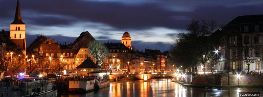 Photo strasbourg france city Facebook Cover for Free