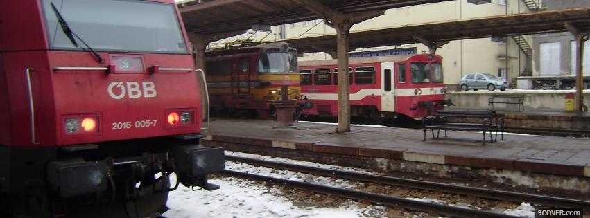 Photo railways in bratislava city Facebook Cover for Free