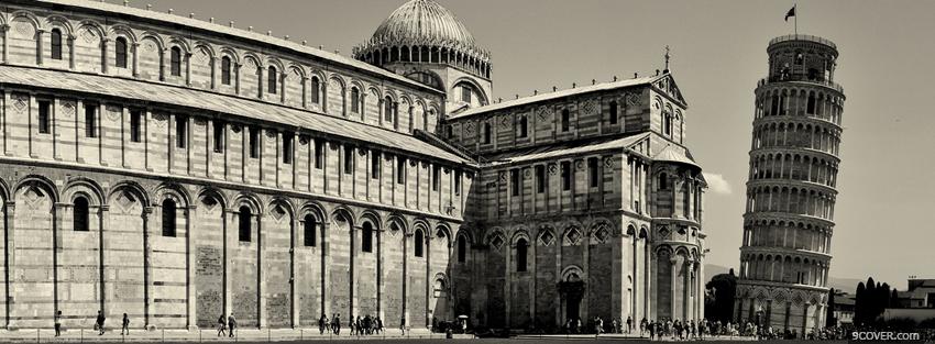 Photo pisa italy city Facebook Cover for Free