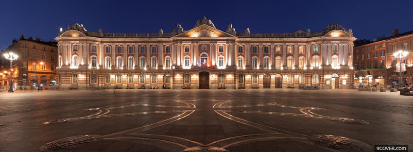 Photo toulouse capitole city Facebook Cover for Free