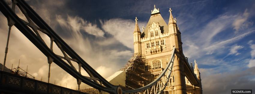 Photo towe bridge london city Facebook Cover for Free