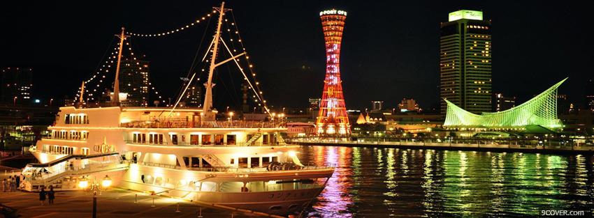 Photo kobe japan city Facebook Cover for Free