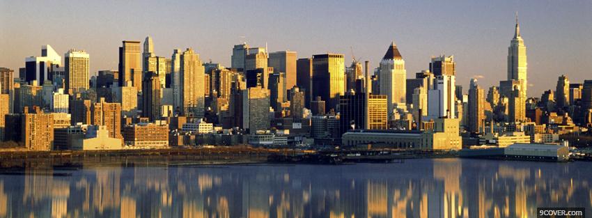 Photo new york urban city Facebook Cover for Free