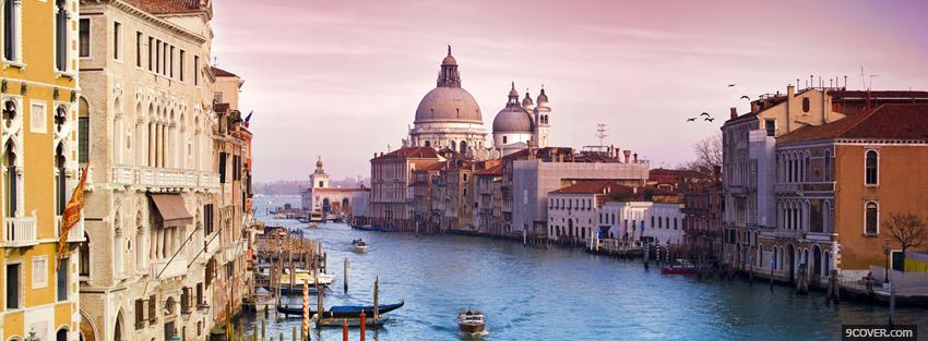 Photo venice city Facebook Cover for Free