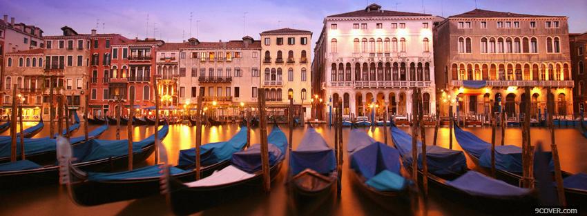 Photo venice beautiful city Facebook Cover for Free