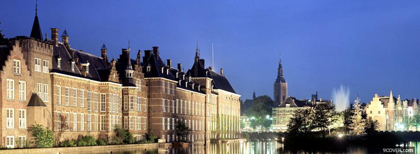 Photo hague netherlands city Facebook Cover for Free
