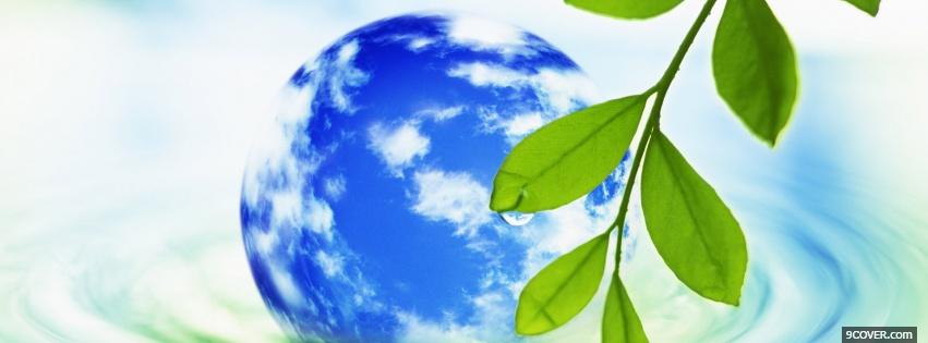 Photo planet plant creative Facebook Cover for Free