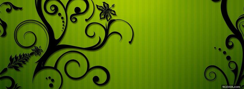 Photo lime green backround creative Facebook Cover for Free