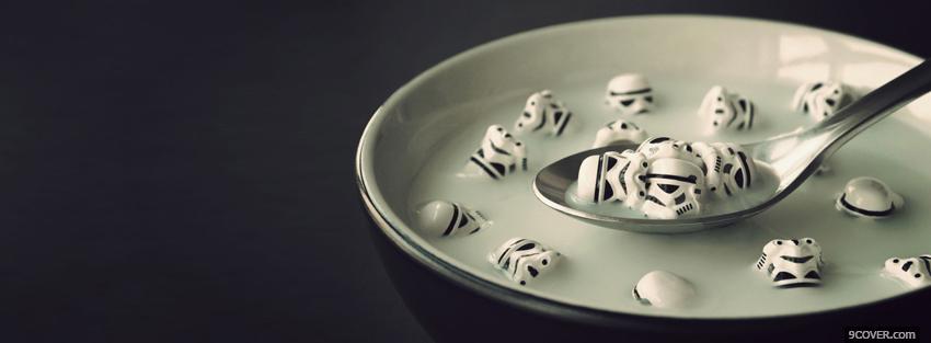 Photo stormtrooper cereal creative Facebook Cover for Free