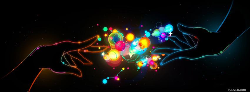 Photo electric touch creative Facebook Cover for Free