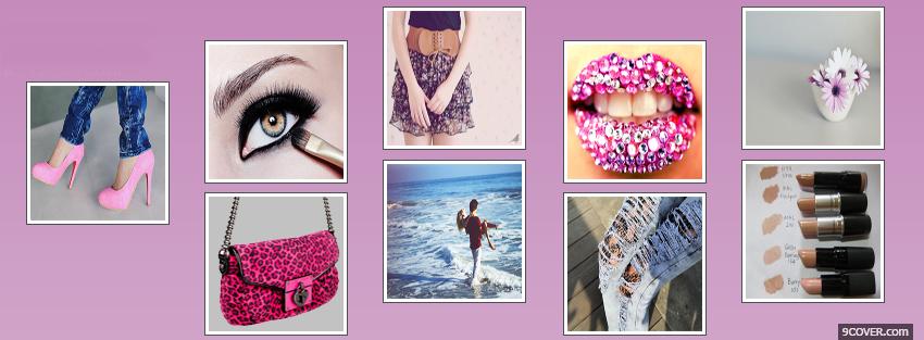 Photo beauty girl creative Facebook Cover for Free
